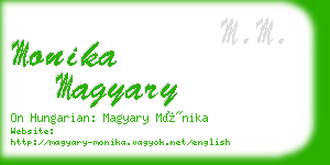 monika magyary business card